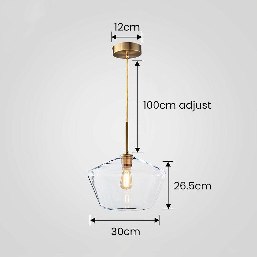 Kani Vintage Glas Pendelleuchte