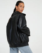 Lavinia Oversized Lederjacke