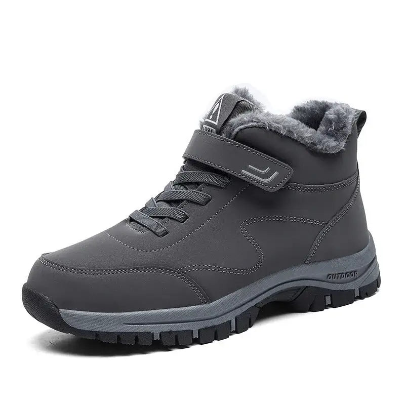 Seitenansicht der Grau Ergonomische Barfußschuhe von Vanea Barfußschuhe