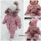 Winterset für Kinder: Daunenjacke + Overall
