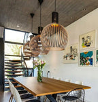 Handgefertigte Holz & Pendelleuchte
