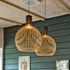Handgefertigte Holz & Pendelleuchte