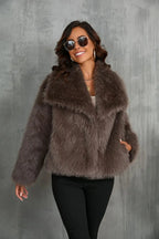 Leona Luxe Kunstfell-Jacke