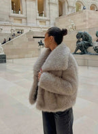 Leona Luxe Kunstfell-Jacke