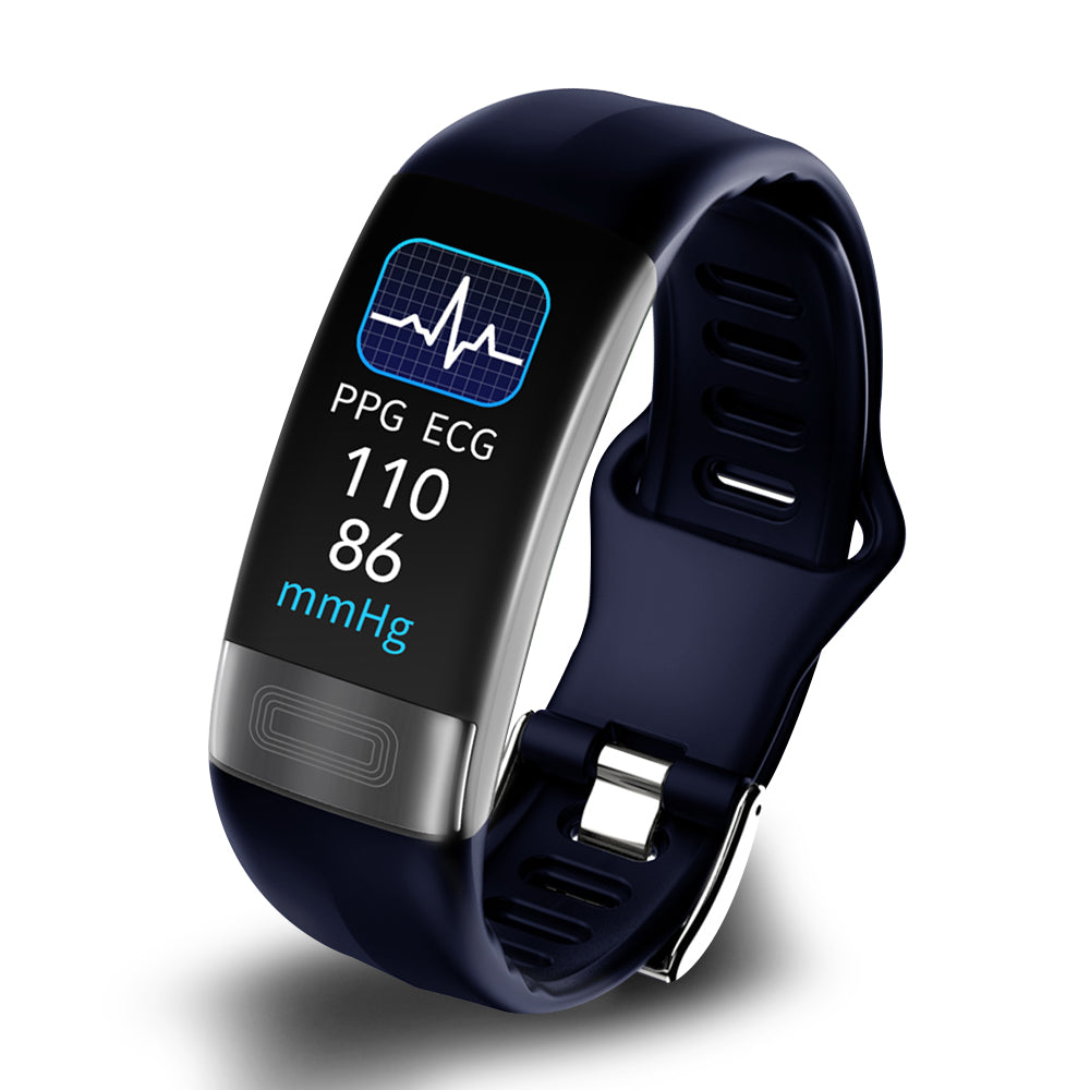 Smartes Armband, Schrittzähler, Blutdruckmessgerät, EKG, Schlaftracker & Herzfrequenztracker