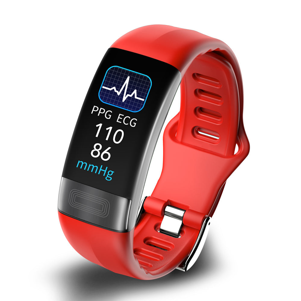 Smartes Armband, Schrittzähler, Blutdruckmessgerät, EKG, Schlaftracker & Herzfrequenztracker