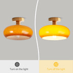 Livia Vintage Glas-Deckenleuchte