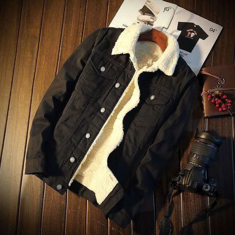 Leandro Fleece-Jeansjacke für den Winter
