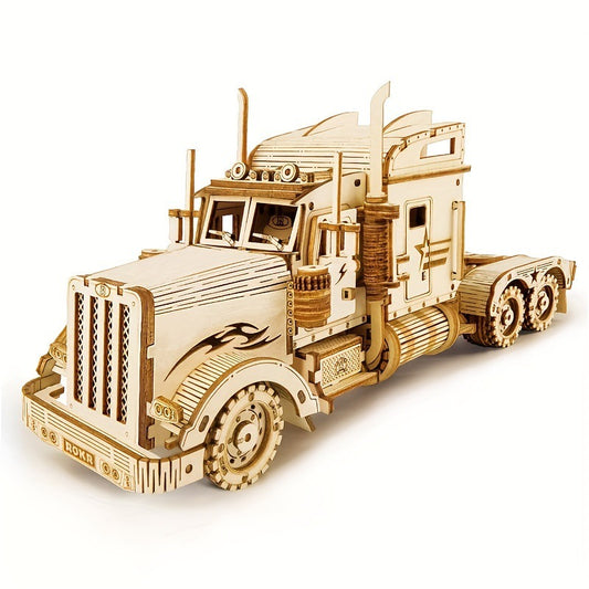 3D DIY LKW Puzzle Montage