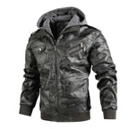 Pu Camo Lederjacke