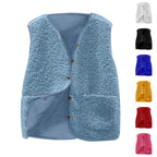 Frauen Teddy kuschelige Fleece Weste