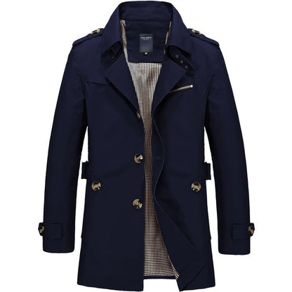 Herren Windbreaker Trenchcoat