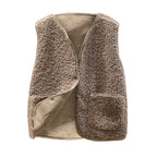 Frauen Teddy kuschelige Fleece Weste