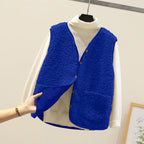 Frauen Teddy kuschelige Fleece Weste