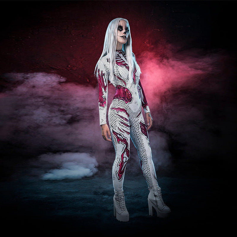 Skeletta Grusel- Overall - Halloween Kostüm