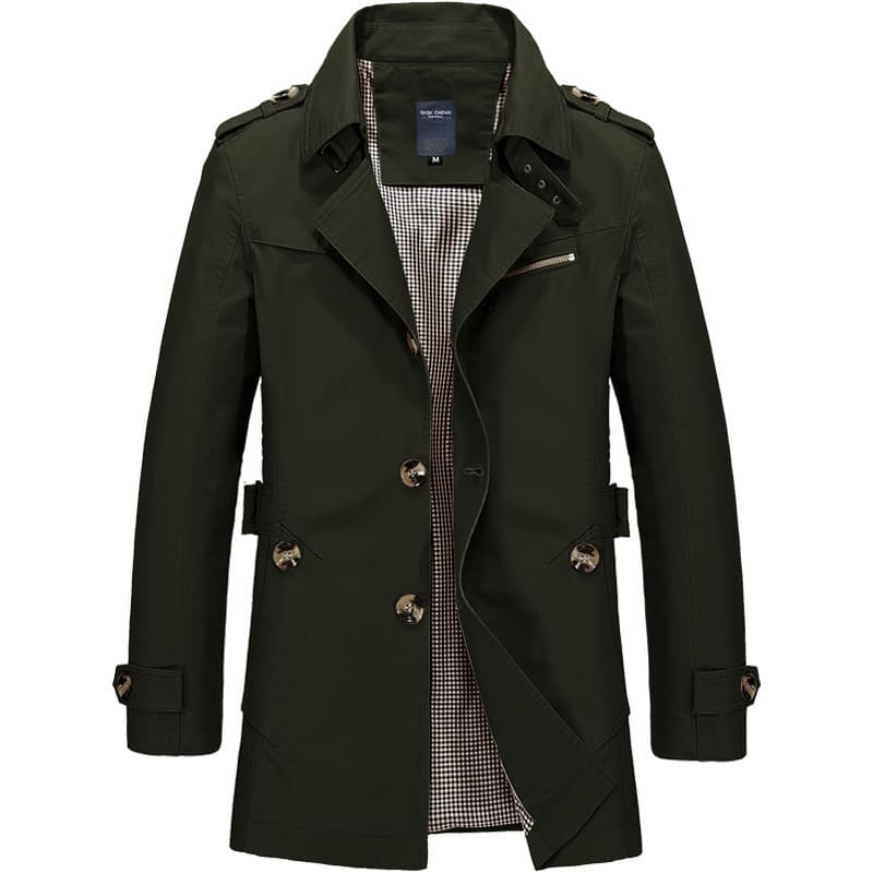 Herren Windbreaker Trenchcoat