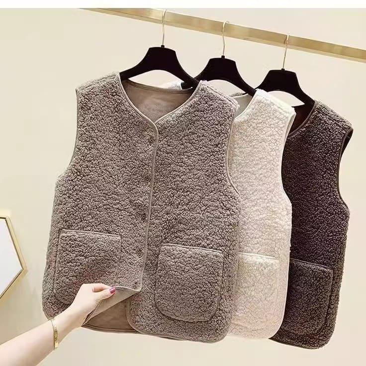 Frauen Teddy kuschelige Fleece Weste