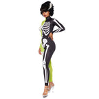 Morpheus Skelett Jumpsuit Halloween Kostüm