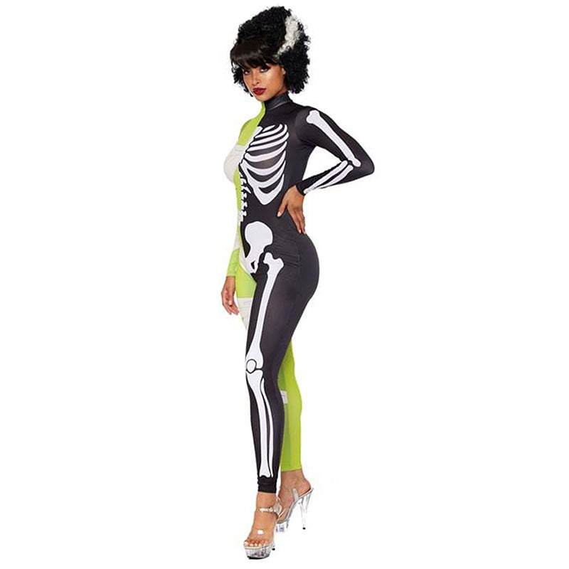 Morpheus Skelett Jumpsuit Halloween Kostüm