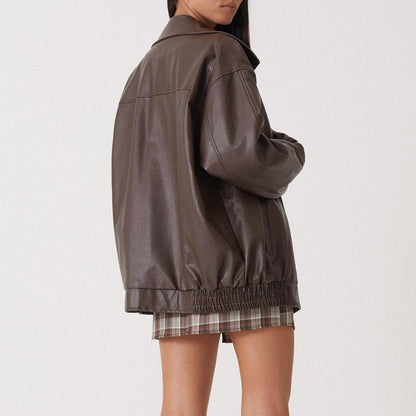 Dana Damen Loose Lederjacke