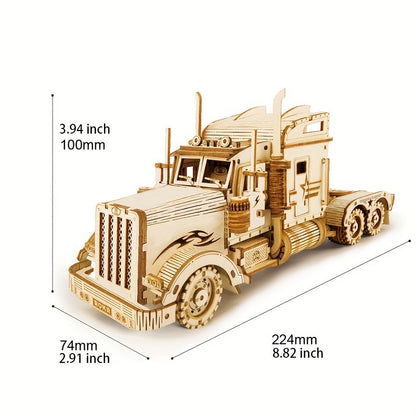 3D DIY LKW Puzzle Montage