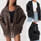Dana Damen Loose Lederjacke