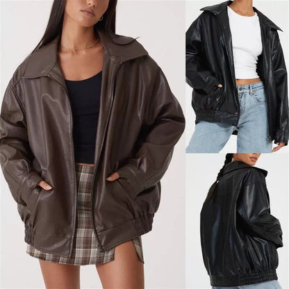 Dana Damen Loose Lederjacke