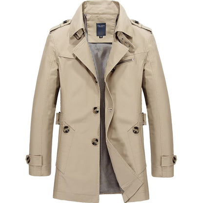 Herren Windbreaker Trenchcoat