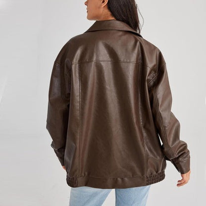 Dana Damen Loose Lederjacke