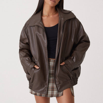 Dana Damen Loose Lederjacke