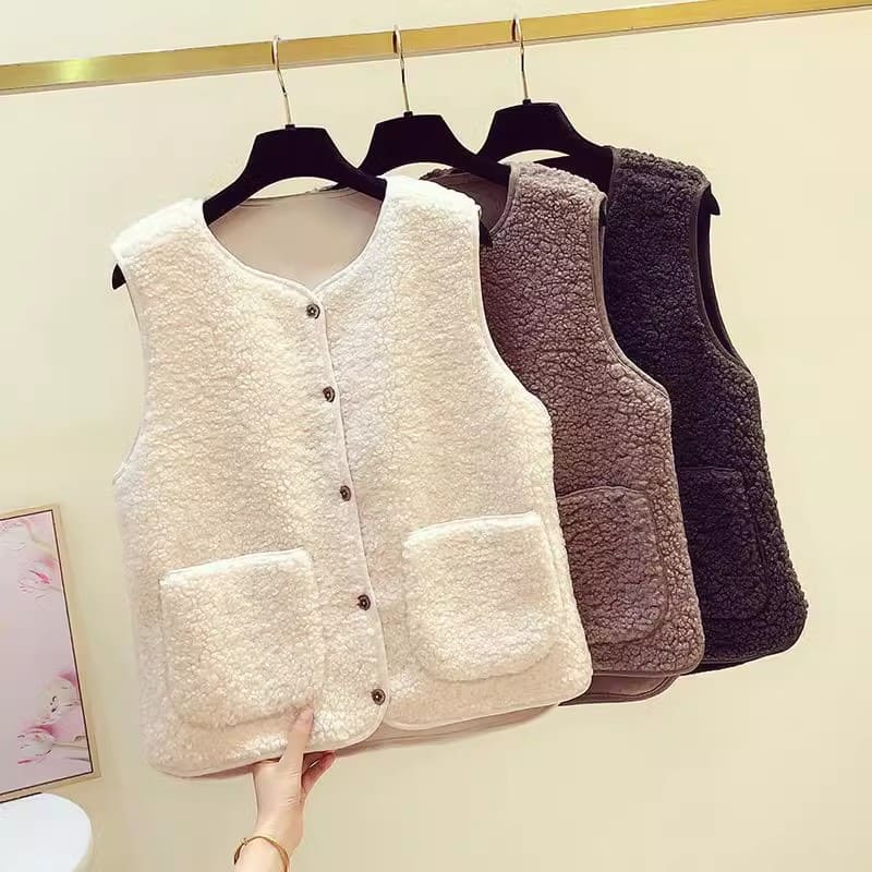 Frauen Teddy kuschelige Fleece Weste