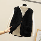 Frauen Teddy kuschelige Fleece Weste