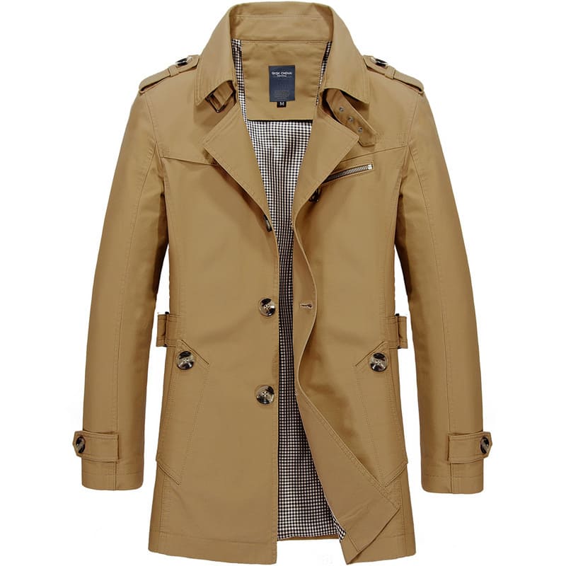 Herren Windbreaker Trenchcoat