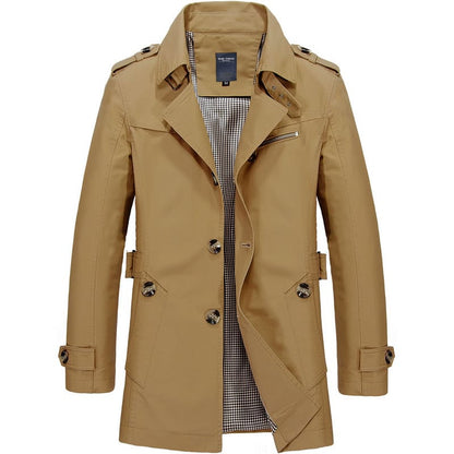 Herren Windbreaker Trenchcoat