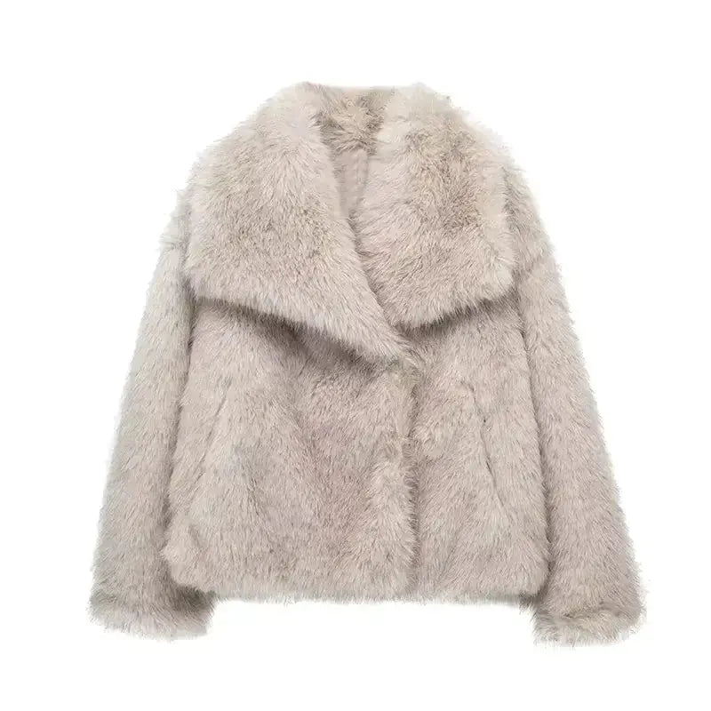 Leona Luxe Kunstfell-Jacke