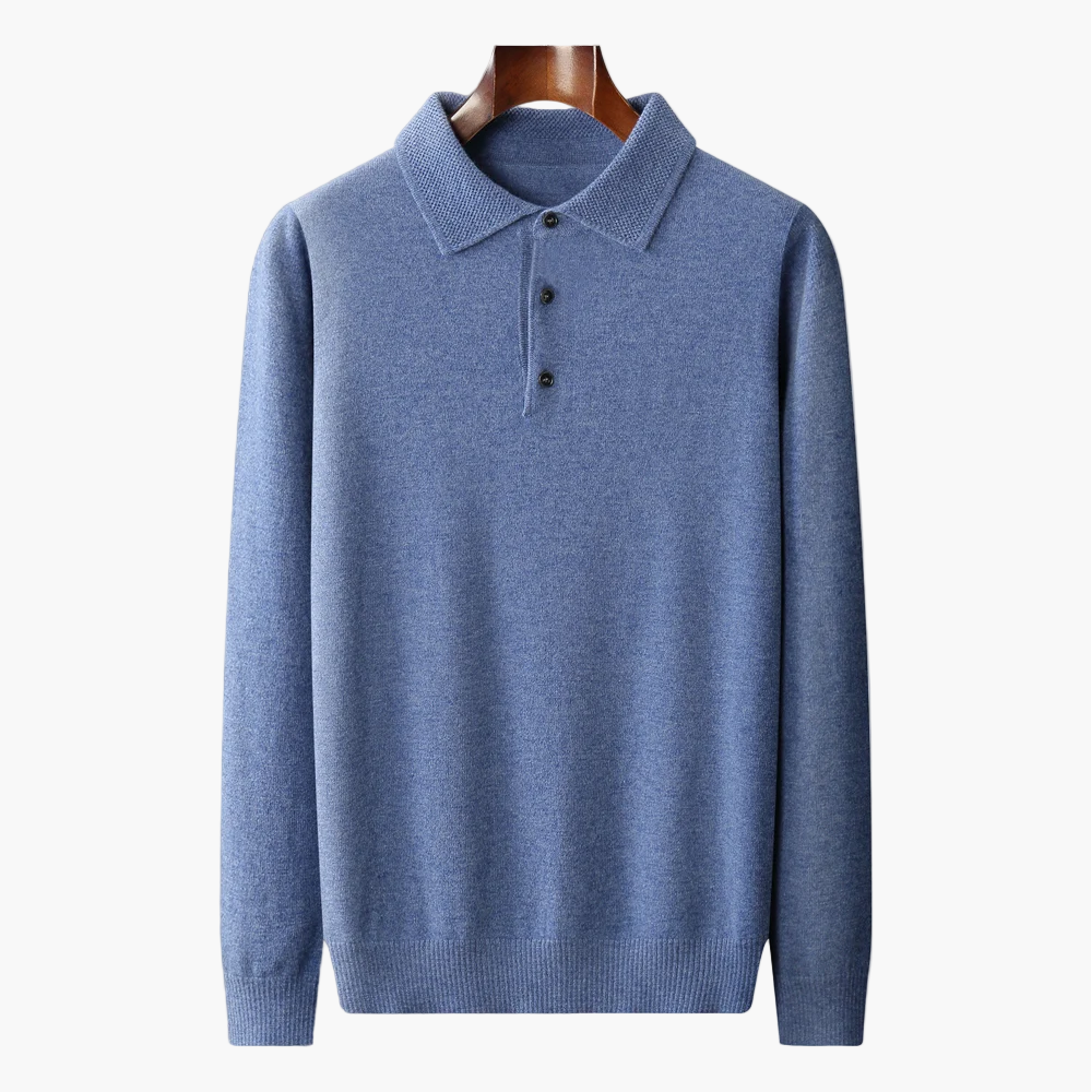 Bequemer Winter Woll-Polo-Sweater