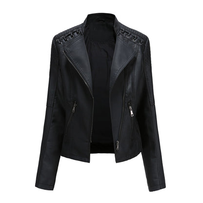 Carmi Chic Lederjacke mit Reißverschluss