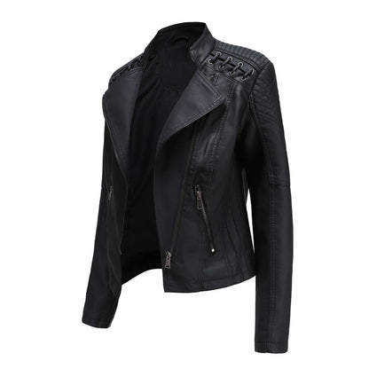 Carmi Chic Lederjacke mit Reißverschluss