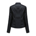 Carmi Chic Lederjacke mit Reißverschluss
