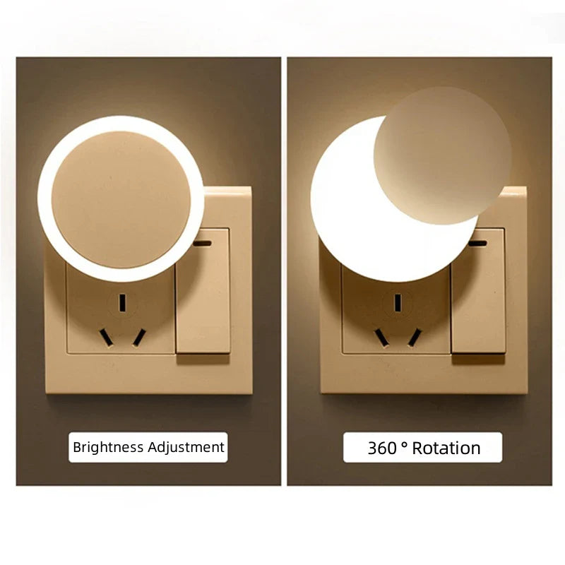 LED Steckdosenlampe, warmes Licht für Kinderzimmer und Schlafzimmer