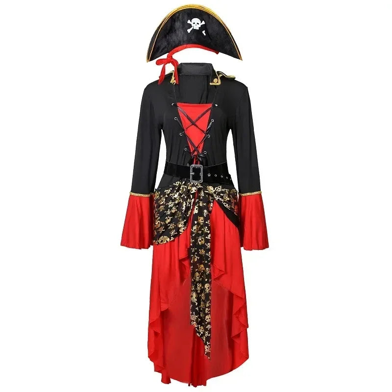 Lady Captain Piraten Halloween Kleid