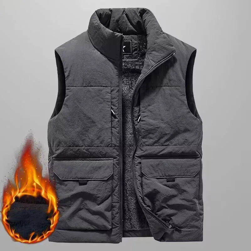 Miro - Fleece Winterweste mit vielen Taschen