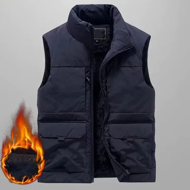 Miro - Fleece Winterweste mit vielen Taschen