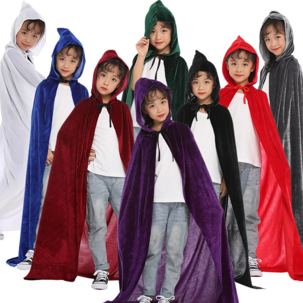 Halloween Kinder Zauberer Hexen Umhang Outfit