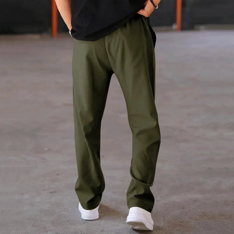Herren weite Stoffhose