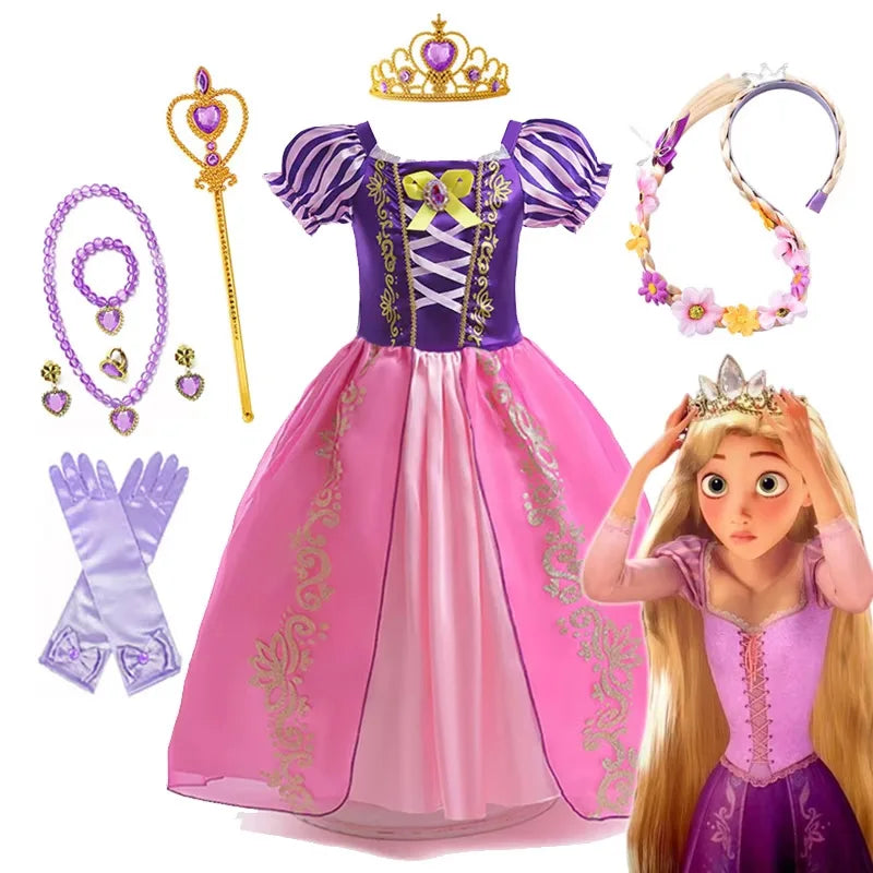 Kinder Disney Prinzessin Rapunzel Halloween Kleid