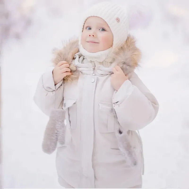 Winterset für Kinder: Daunenjacke + Overall