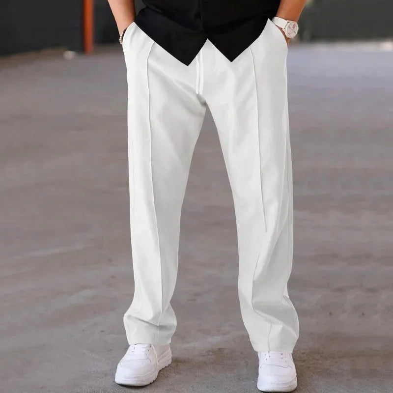 Herren weite Stoffhose