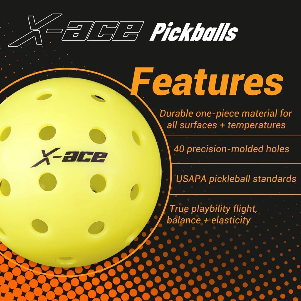 12er Pack Pickleball Bälle