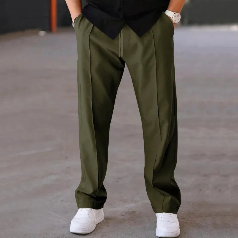 Herren weite Stoffhose